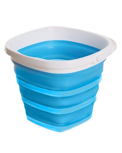 Відро квадратне туристичне складне Collapsible Bucket 10 літрів 150164
