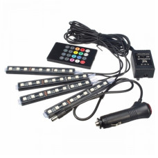 Універсальна автомобільна підсвітка CAR atmosphere Light RGB 8 Кольорів 150170