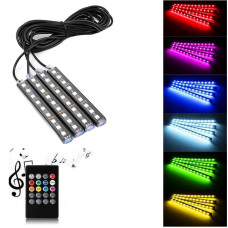 Універсальна автомобільна підсвітка CAR atmosphere Light RGB 8 Кольорів 150170