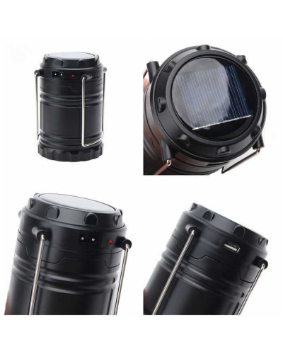 Кемпінговий ліхтар з сонячною зарядкою MH-5800T 1W+6Led 150179