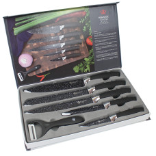 Набір кухонних металевих ножів з 6 предметів Non Stick Coating Sets 150247