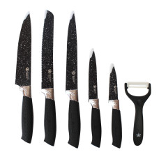 Набір кухонних металевих ножів з 6 предметів Non Stick Coating Sets 150247