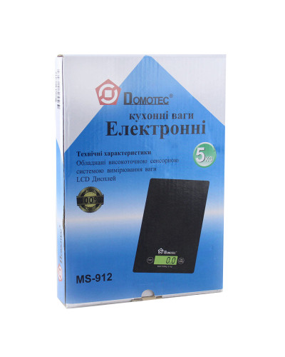 Ваги кухонні Domotec до 5кг MS 912 150783