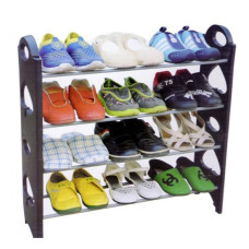 Полиця для взуття органайзер Amazing Stackable Shoe Rack, 4 полки на 12 пар 151128
