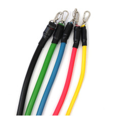 Набір трубчастих експандерів для фітнесу та вправ 11в1 Ares Active Resistance Bands Set 151139