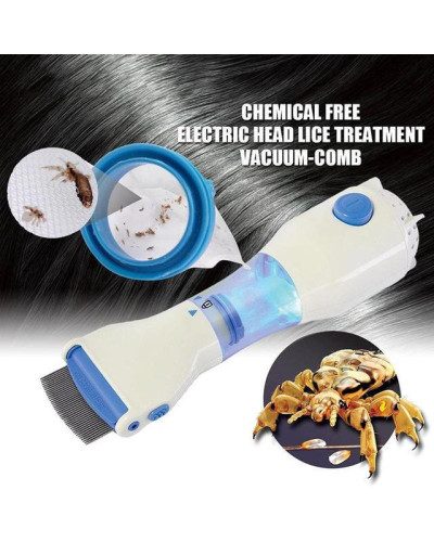 Розчіска електрична для видалення вошей і блох V-Comb Licetec 152573