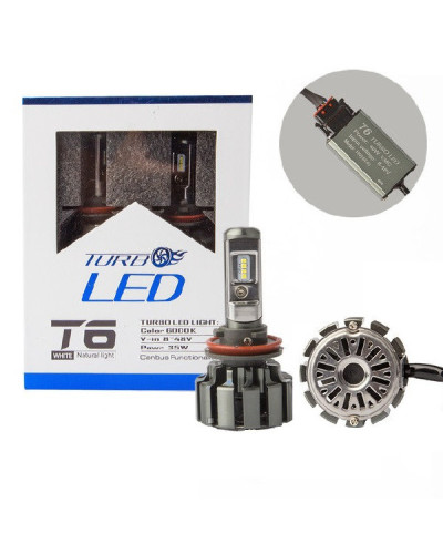 Світлодіодні автолампи з кулером TurboLed HeadLight T6 H7 LED 6000K/8000Lm 152647