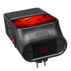 Портативний міні електрообігрівач каміна з пультом Flame Heater 500 Вт Чорний 152668