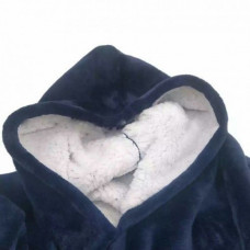 Толстовка-плед з капюшоном двостороння Huggle Hoodie Темно-синій 152685