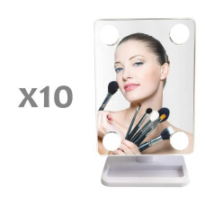 Дзеркало з підсвіткою для макіяжу Cosmetiс Mirror 360 обертання Ангел 152821
