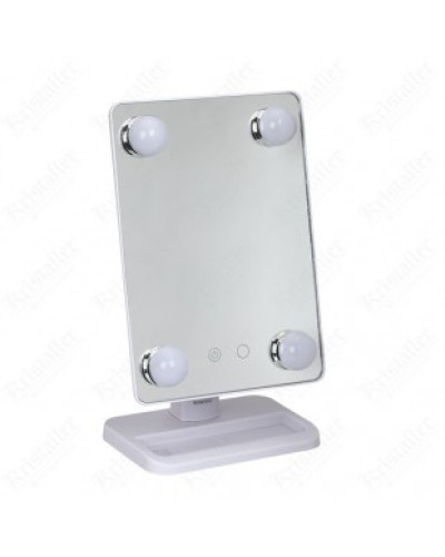 Дзеркало з підсвіткою для макіяжу Cosmetiс Mirror 360 обертання Ангел 152821