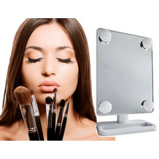 Дзеркало з підсвіткою для макіяжу Cosmetiс Mirror 360 обертання Ангел 152821