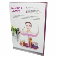 Дзеркало з підсвіткою та підставкою Mirror Lamps Pink 152843