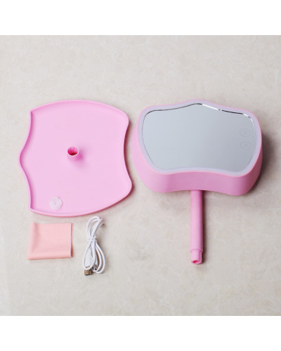 Дзеркало з підсвіткою та підставкою Mirror Lamps Pink 152843