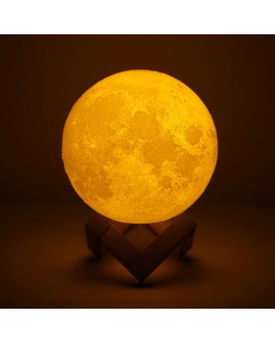 Настільна лампа-ночник Місяць 15 см Magic 3D Moon Light Touch Control 154094