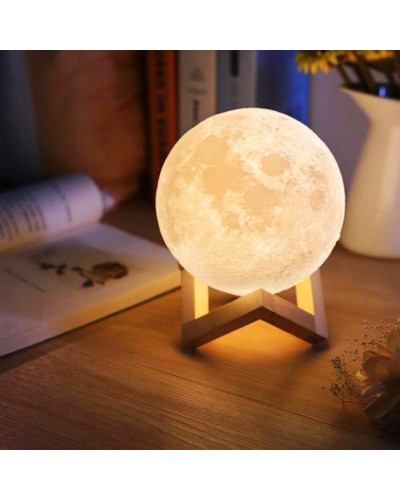 Настільна лампа-ночник Місяць 15 см Magic 3D Moon Light Touch Control 154094