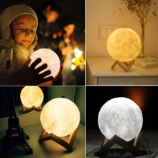 Настільна лампа-ночник Місяць 15 см Magic 3D Moon Light Touch Control 154094