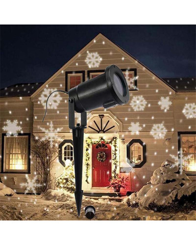 Проектор лазерний Star Shower WHITE Snowflake № WP1 154131
