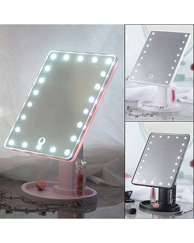 Дзеркало з підсвіткою для макіяжу Led mirror чорне 154143