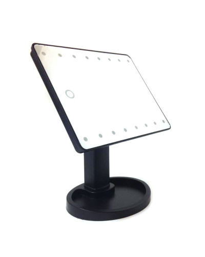 Дзеркало з підсвіткою для макіяжу Led mirror чорне 154143