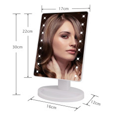 Дзеркало з підсвіткою для макіяжу Led mirror чорне 154143
