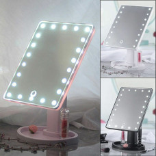 Дзеркало з підсвіткою для макіяжу Led mirror рожеве 154144