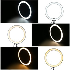 Кільцева світлодіодна LED лампа для блогера, селфі фотографа, візажиста D 26 см RING 154161