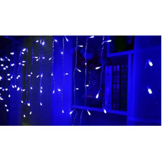 Гірлянда бахрома вулиця 120LED (Ø 3,3) 4м, сосульки 30/50/70см (флеш) (бП) Синій (RD-7114) 154522