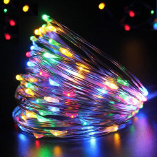Гірлянда мідна провідна 100 LED з підсвічуванням (ЧП) USB (СП) RGB (RD-7112)154548