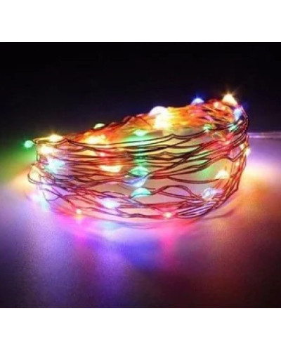 Гірлянда мідна провідна 100 LED з підсвічуванням (ЧП) USB (СП) RGB (RD-7112)154548