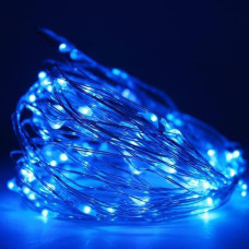 Гірлянда мідна провідникова 100LED 10м (контрол.220V) (СП) Синя (RD-7107) 154550