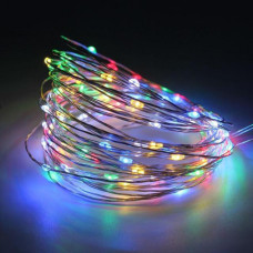 Гірлянда мідна провідна 100LED 10м БП 5В 220V RGB (RD-7244) 154559