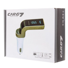 FM модулятор фм трансмітер bluetooth в машину з USB Car G7 чорний 154720