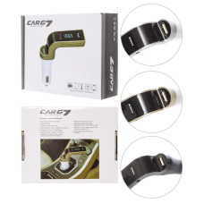 FM модулятор фм трансмітер bluetooth в машину з USB Car G7 чорний 154720