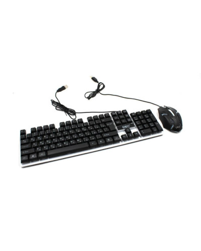Клавіатура проводова з підсвіткою LED і мишка LED KEYBOARD M 416 170498