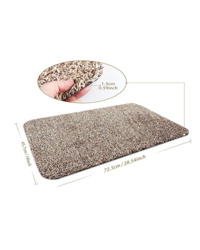 Коврик придверный впитывающий Clean Step Mat бежевый 171692