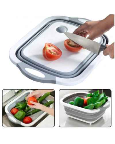 Дошка-миска розрізна складна силіконова універсальна Kitchen Craft 171878