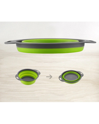 Дуршлаг силіконовий складний Collapsible filter baskets 174871