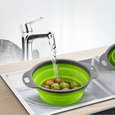 Дуршлаг силіконовий складний Collapsible filter baskets 174871