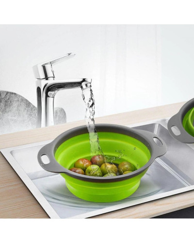 Дуршлаг силіконовий складний Collapsible filter baskets 174871