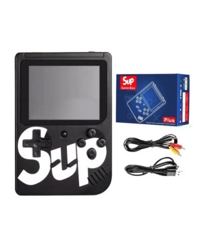 Портативна ігрова ретро приставка 400 ігор Dendy SEGA 8bit SUP Game Box Чорна 175459