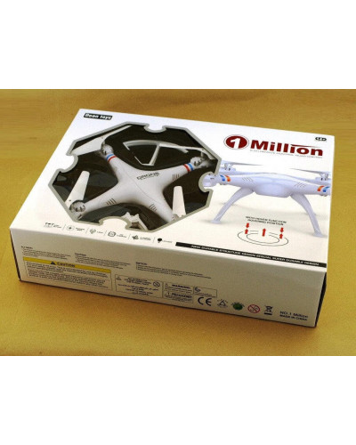 Квадрокоптер летающий дрон Drone 1 мільйон WIFI Pro DM 93 з камерою Білий 175461