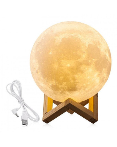 Настільний світильник-ночник Луна 13 см Magic 3D Moon Light Touch Control 179845