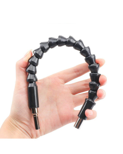 Гнучкий магнітний подовжувач для викрутки та дриля Snake Bit з викруткою та 6 бітами чорний 179856