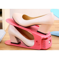 Подставка для обуви Double Shoe Racks Розовая 179973