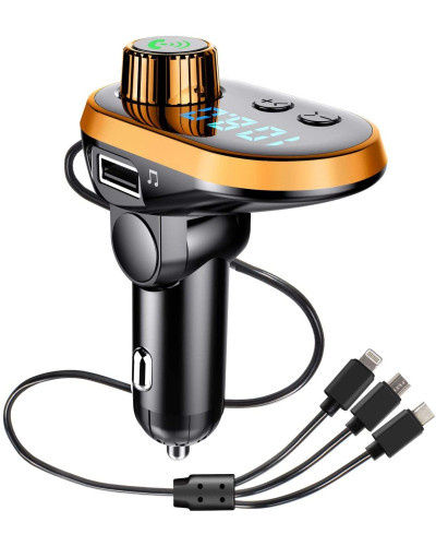 Трансмітер FM CAR Q15 BT TYPE-C/V8/IP 180015
