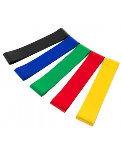 Набір фітнес резинок 5 шт Exercise Resistant Belt в коробці 180544