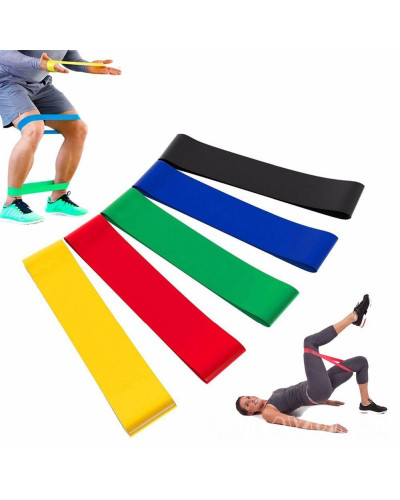 Набір фітнес резинок 5 шт Exercise Resistant Belt в коробці 180544