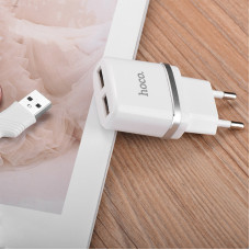 Адаптер HOCO USB CHARGER DOUBLE C 12 180569
