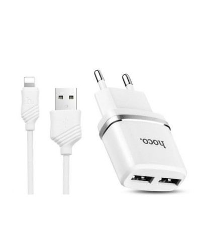 Адаптер HOCO USB CHARGER DOUBLE C 12 180569